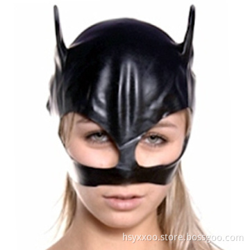 Sex Toys New erotic fetish Open Face Mask for Adult /Bondage PVC or leather Mask /Men Slave full hood /Sey toys for couples